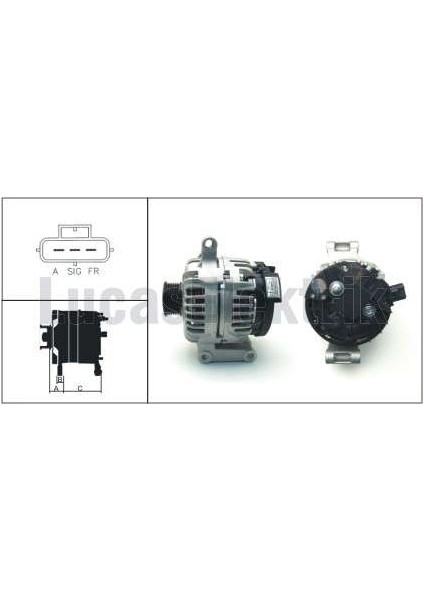 Alternator Bosch Tıp 12V 105A Ford Transıt V184 2.0 Dı/2.4d - Lucas LEA0679