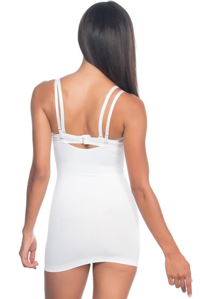 Beyaz Emay 5043 Göğsü Açık Masajlı Korse modelleri