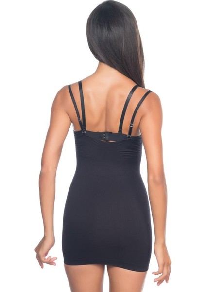 Siyah Emay 5043 Göğsü Açık Masajlı Korse modelleri