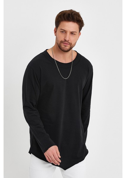 Uzun Kollu Asimetrik ve Pis Kesim Detaylı Tişört & Geniş Yaka modelleri