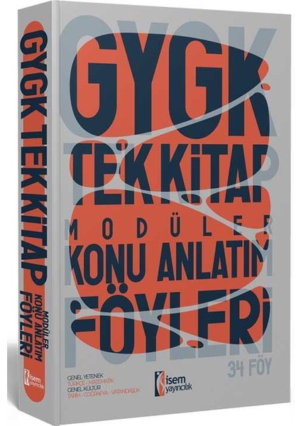 2024 KPSS Lisans Genel Yetenek Genel Kültür Tek Kitap Modüler Konu Anlatım Föyleri modelleri