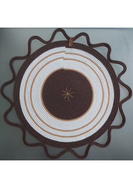 Dekoratif Örtü Hasır Örtü Runner Masa Örtüsü Mutfak Örtüsü Sehpa Konsol Örtüsü Salon Sunum 52X52CM