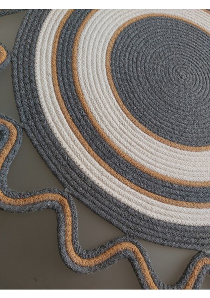 Dekoratif Örtü antrasit Runner Masa Örtüsü Mutfak Sehpa Konsol Salon Sunum Sepet Hasır Örtü Pamuk 53X53CM
