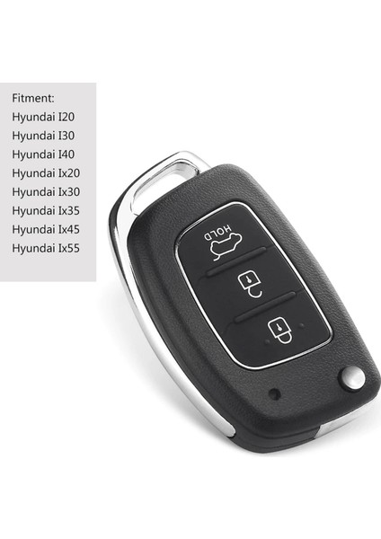 Hyundai I20 I30 I40 İX35 İX45 İX55 Tucson Santa Fe Elantra Accent Uzaktan Kumanda Kabı Anahtar Kılıfı modelleri