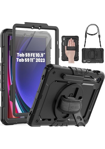 Samsung Galaxy Tab S10 Fe/S9 Fe 10.9 Inch''/s9 11''uymlu Ergonomik Tasarım ve Kolay Kullanım Zırh Tablet Kılıfı