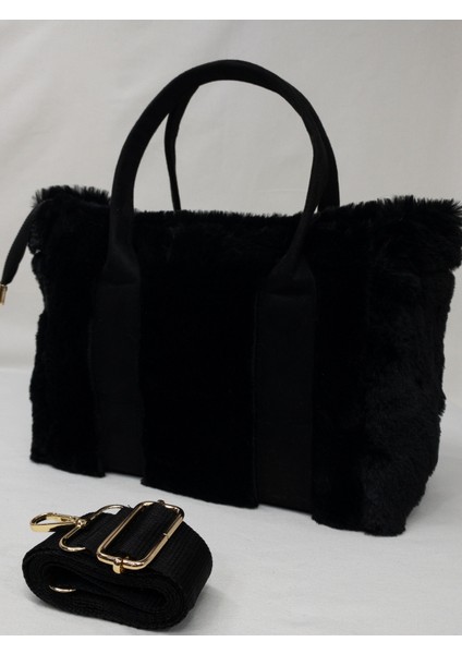 Evim The Bag Bqnjeur Peluş Çanta Tote Bag Peluş