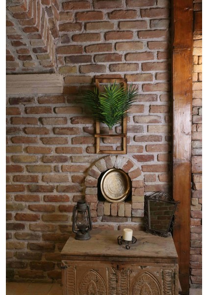 DDS-A208 Dekoratif Ahşap Saksıda Yapay Çiçek Aranjman Duvar Saksısı indirimleri