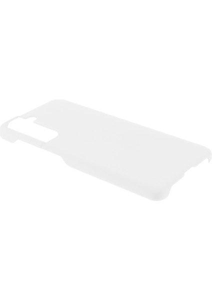 Samsung Galaxy S21 Fe-White Için Ka Plastik Kılıf Sert Cep Telefonu Kapağı (Yurt Dışından)