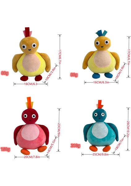 Twirlwoos Robin Peluş Oyuncak 5 Parçalı Set (Yurt Dışından)