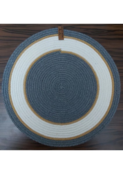 4 Kişilik 4 Parça Amerikan Servis Supla Takımı Tabak Altlığı Mutfak Hasır Sepet Sunum Hediye 33X33CM