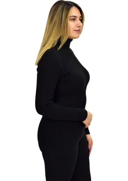 Kadın Büyük Beden Balıkçı Yaka Kazak R22897 BGL-ST03178-1 modelleri