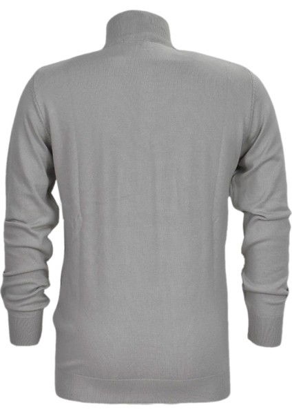 Erkek Spor Düz Fermuarlı Yaka Kazak R22949 BGL-ST03181 fiyatları