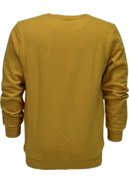 Erkek Baskılı Spor Sıfır Yaka Sweatshirt R2201 BGL-ST03191