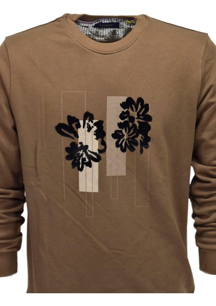 Erkek Baskılı Spor Sıfır Yaka Sweatshirt R2201 BGL-ST03191 modelleri