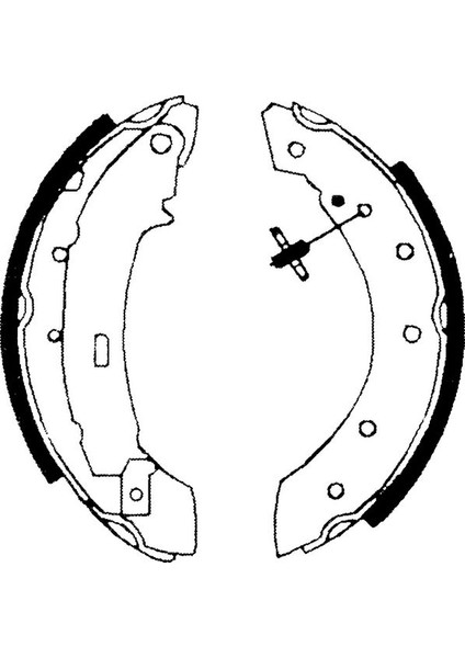 Arka Pabuç Balata CLIO-LOGAN-TWİNGO-P106-P206-P306 7701208111-4241.J5-7701206962