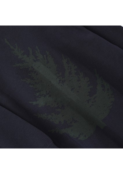 Erkek Uzun Kol Dik Yaka Fermuarlı Lacivert Triko Hırka