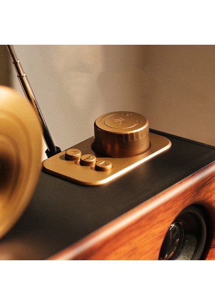 Gramafon Radyo Nostaljik Radyo Müzik Speaker Bluetooth Hoparlör Yüksek Ses Kalitesi B6