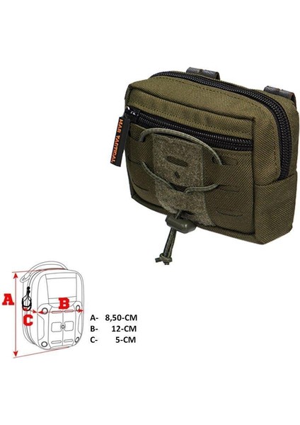 Mas Tactical Yatay Yardımcı Cep (Haki) - S