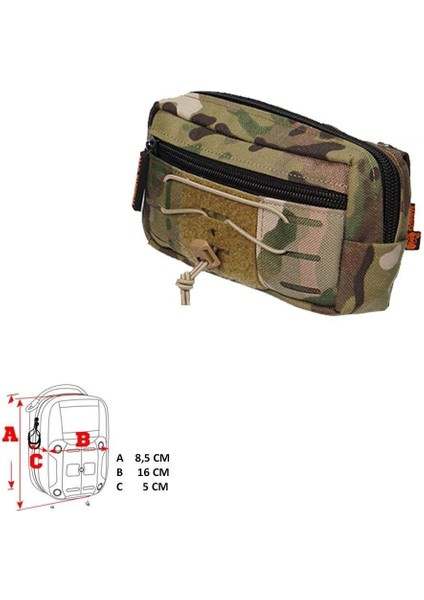 Mas Tactical Yatay Yardımcı Cep (Multicam) - M