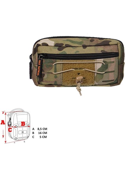 Mas Tactical Yatay Yardımcı Cep (Multicam) - M