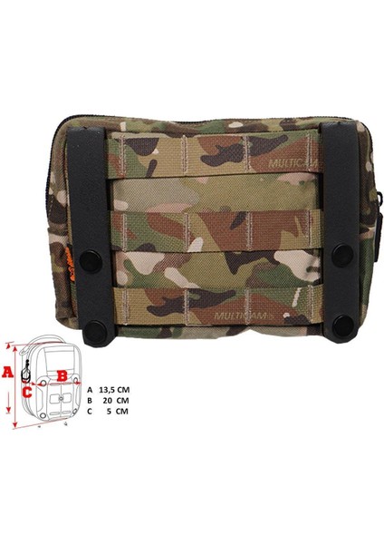 Mas Tactical Yatay Yardımcı Cep (Multicam) - Xl