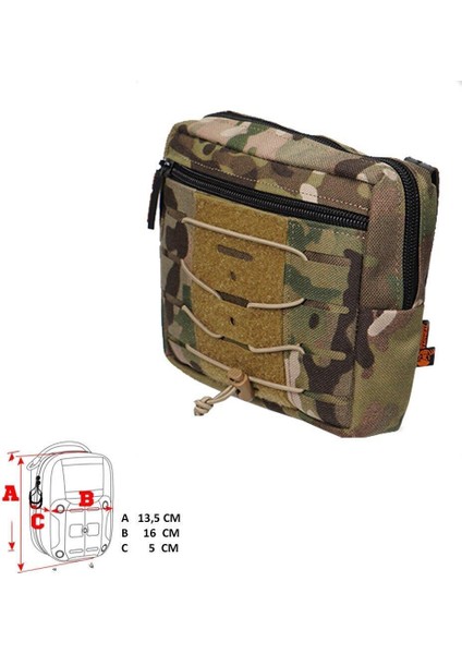 Mas Tactical Yatay Yardımcı Cep (Multicam) - L