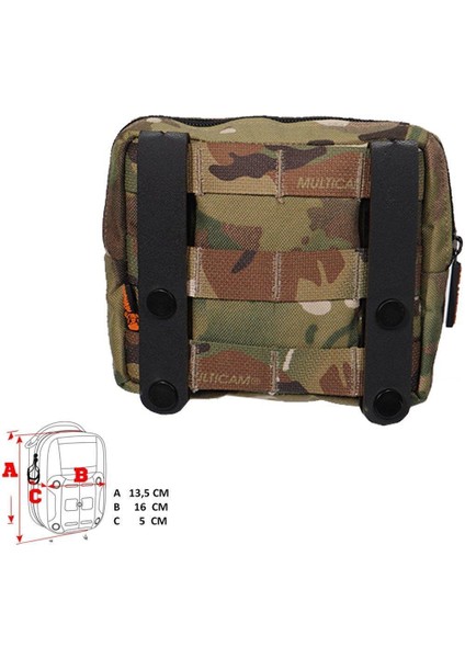 Mas Tactical Yatay Yardımcı Cep (Multicam) - L