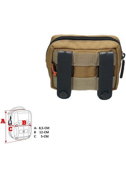 Mas Tactical Yatay Yardımcı Cep (Tan) - S