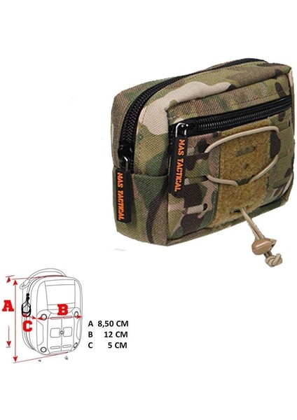 Mas Tactical Yatay Yardımcı Cep (Multicam) - S