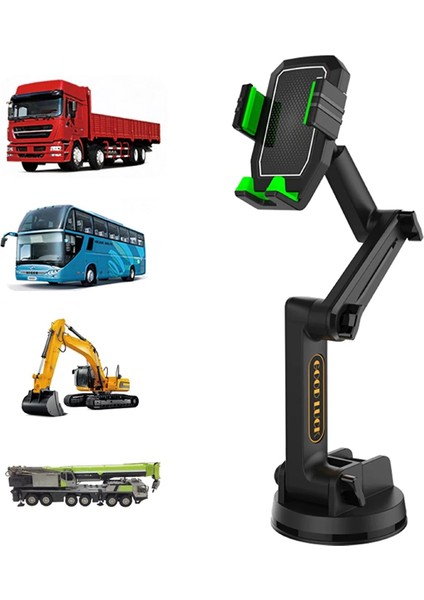 Vantuzlu Araç Içi Telefon Tutacağı Ön Cam 43 cm Uzun Kol Ağır Vasıta Kamyon Tır Otobüs Minibüs