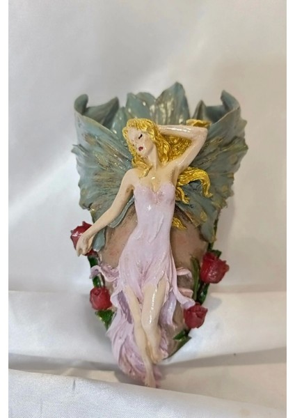 Askılı Saksı Melek Peri Duvar Panosu El Işi Hand Made