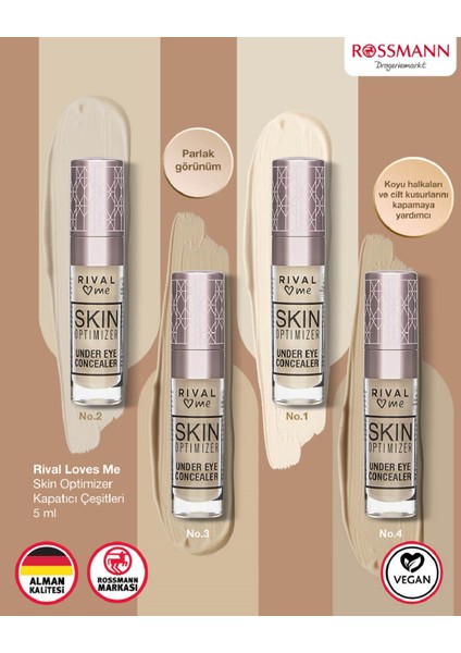 Kapatıcı No: 02 Vegan Formül ile Göz Altı Kapatıcı 5 ml Pürüzsüz Doku fiyatları