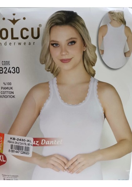 Ribana Omuz Dantelli ATLET-KB2430-BEYAZ