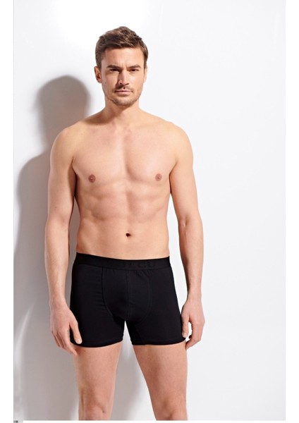 Erkek Likralı Boxer K1340-Siyah