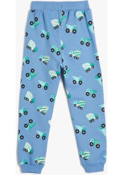 Jogger Eşofman Altı Araba Baskılı Şardonlu Beli Bağlamalı Pamuklu fiyatları