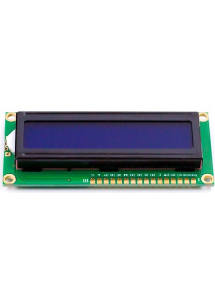 LCD1602 16x2 LCD Ekran (Sarı Mavi Arka Işıklı)