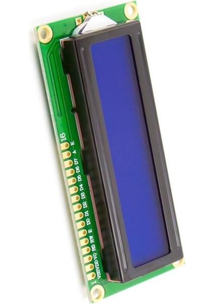 LCD1602 16x2 LCD Ekran (Sarı Mavi Arka Işıklı)