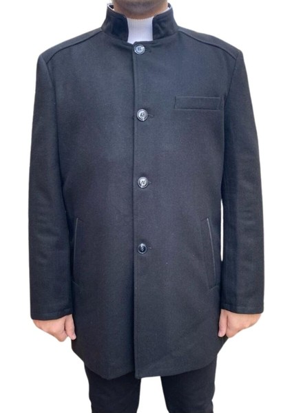 Regular Fit Premium Yün Içerikli Rahat Kalıp Kaşe Kaban Lacivert fiyatları