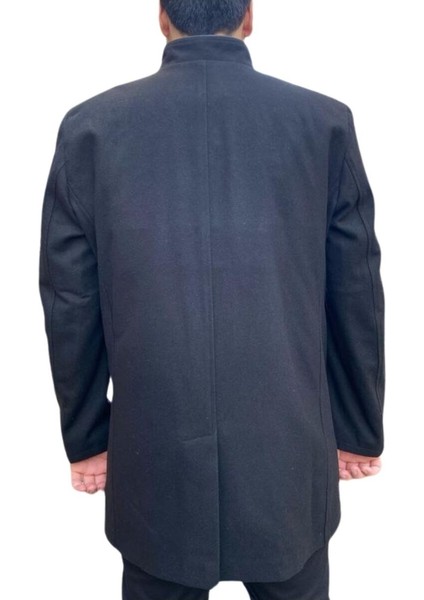 Regular Fit Premium Yün Içerikli Rahat Kalıp Kaşe Kaban Lacivert fırsatları