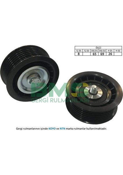 Alternatör Gergi Rulmanı Bravo Iı-Punto 1.6 Mtj-2.0 Dmtj 08 Delta Iıı-Musa 1.8 08