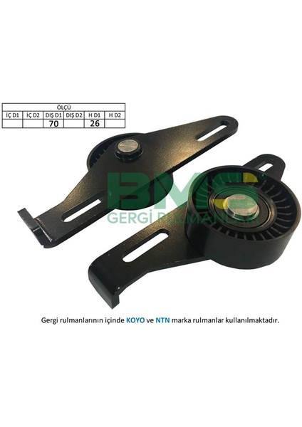 Alternatör Gergi Rulmanı Clıo Iı-Kangoo-Megane 1.4-1.6-1.6 16V 98- -Laguna Iı 1.6