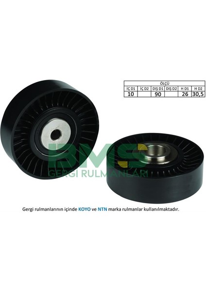 Alternatör Gergi Rulmanı Crafter 2.5 Tdı 06 Bjk-Bjm 90MM 076260938