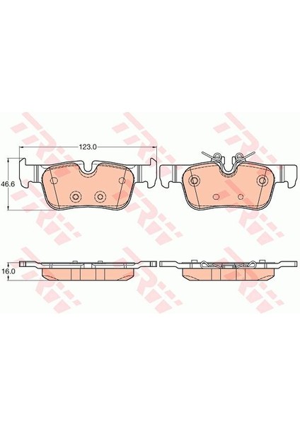Fren Balatası Arka Bmw F45 F48 F39 Mını F60 F54 34216859917