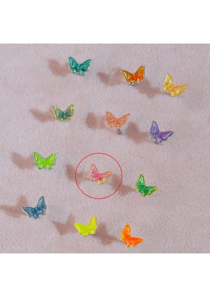 Pembe Kelebekli Çelik Piercing Helix Kıkırdak Conch Lob Gold fırsatları