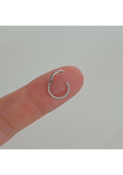 Cerrahi Çelik Silver Renk Burgu Tragus Helix Piercing Kıkırdak fiyatları