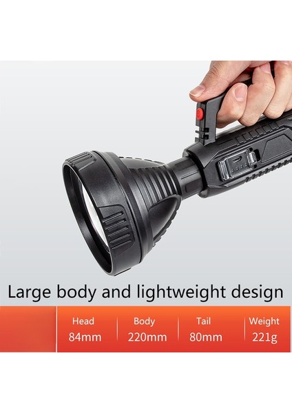 USB Şarj Edilebilir LED Çalışma Işığı, El Projektör Dış Aydınlatma Katlanabilir Kamp Feneri, Taşınabilir Çadır LED Işık El Feneri Kamp Yürüyüş Balıkçılık Için Su Geçirmez Lamba Arama (Yurt Dışından) indirimleri