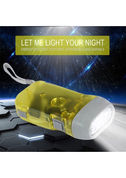 3 LED El Presleme Dinamo Krank Güç Rüzgar El Feneri Torch Işık El Basın Krank Kamp Lamba Işığı (Yurt Dışından) fırsatları