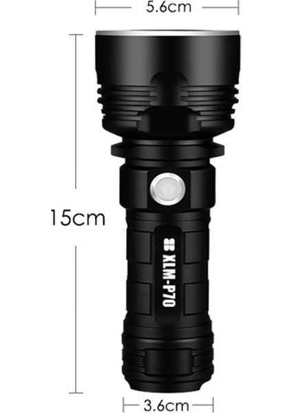 Süper Parlak LED El Feneri Uzun Menzilli Güçlü Işık Ipx4 Su Geçirmez Torch 5000MAH Pil (Isteğe Bağlı Veya Isteğe Bağlı) (Yurt Dışından) modelleri