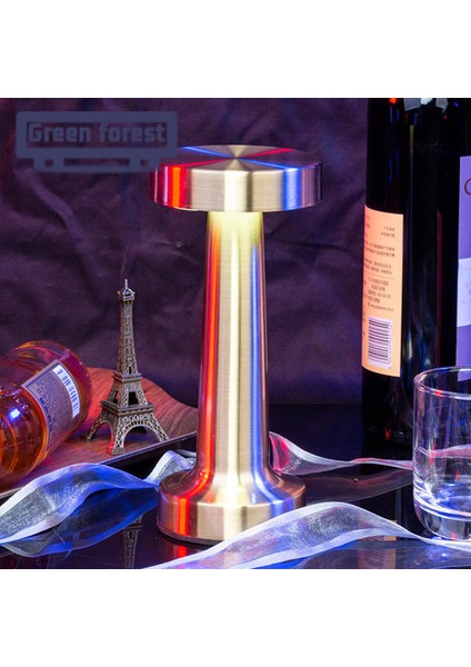 Yeşil Orman Gece Lambası Yüksek Parlaklık Retro Bar LED Lamba Başucu Dekoru modelleri