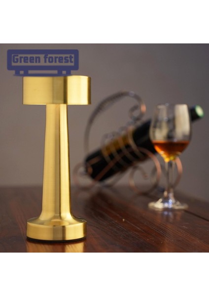 Yeşil Orman Gece Lambası Yüksek Parlaklık Retro Bar LED Lamba Başucu Dekoru indirimleri